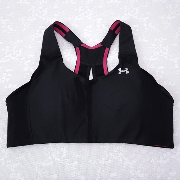 Under Armour UA Armour Bra HeatGear Compression Sports Bra - Picture 1 of 5